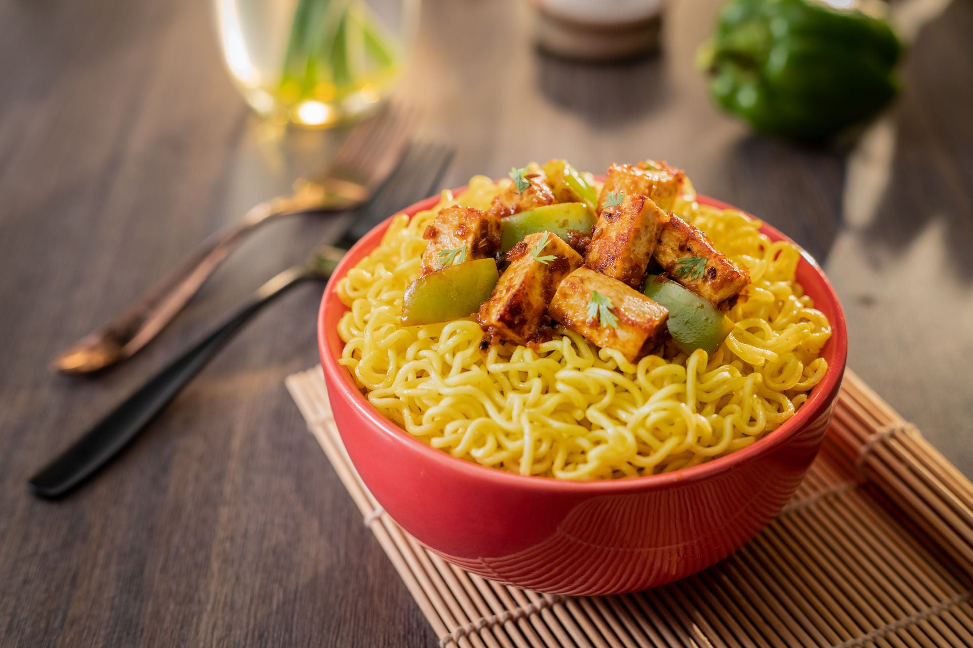 Paneer Taka-Tak MAGGI Noodles-Plating/Main Image Paneer Taka-Tak MAGGI Noodles-Plating/Main Image