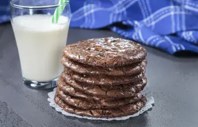 Mocha Crinkle Cookies