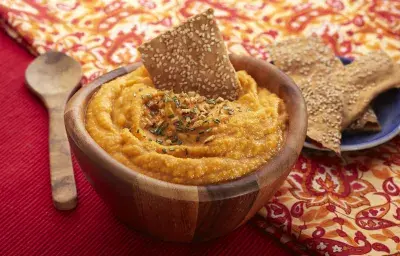 Roasted Garlic & Pumpkin Hummus