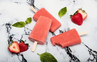 Strawberry Smoothie Popsicles