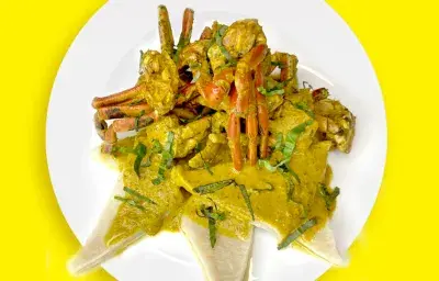 Curried Crab and Dumpling