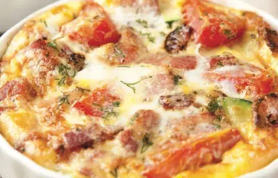 Bacon and Vegetable Fritata