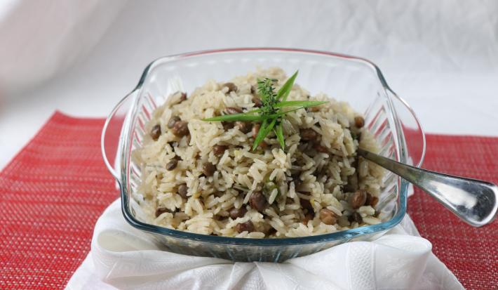 Rice and peas