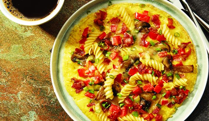 Crazy Pasta Omelets