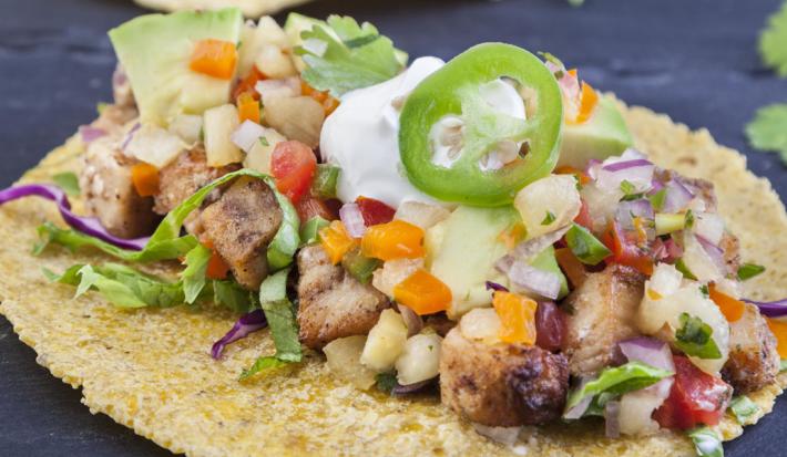 Spiced fish tacos