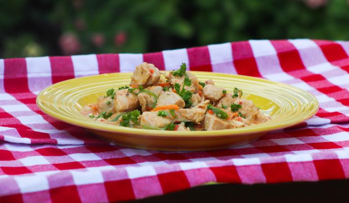 Stir Fried Chicken in Coconut Cream