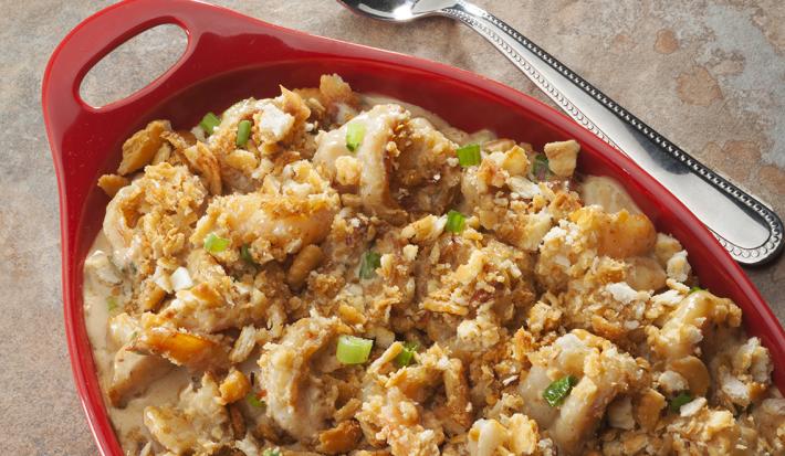 Garlicy Shrimp Crunch Casserole