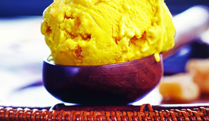 Ginger And Saffron Ice Cream