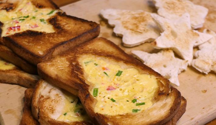 Christmas Egg Toast