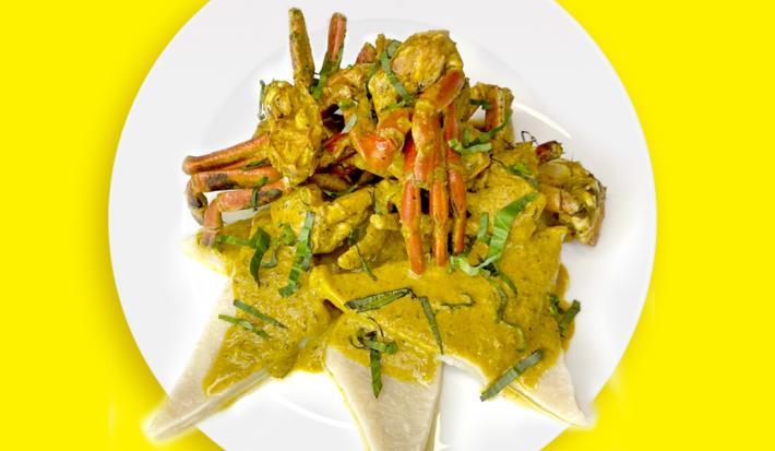 Curried Crab and Dumpling