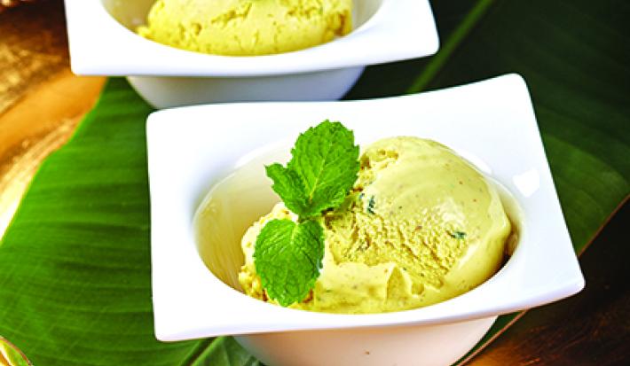 Curry And Mint Ice Cream