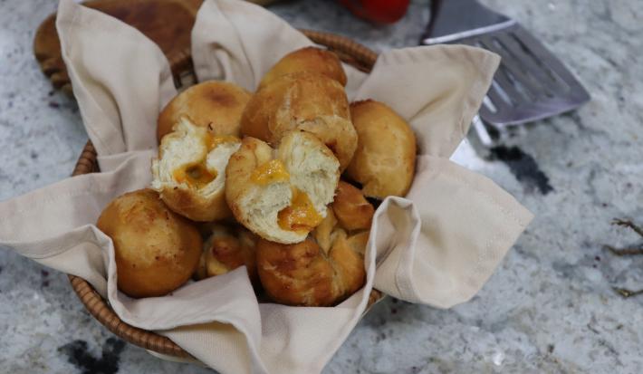 Cheesy Fried Dumpling