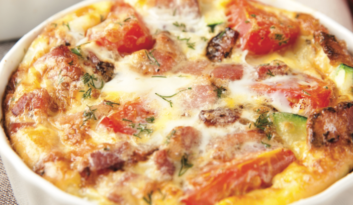 Bacon and Vegetable Fritata